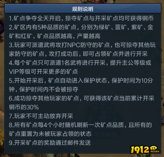 汉室雄风2矿点争夺怎么玩 汉室雄风2矿点争夺奖励有哪些